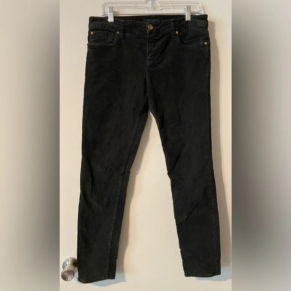 Sanctuary Denim Dark Hunter Green Corduroy 5 Pocket Pants Size 29 - Picture 1 of 12